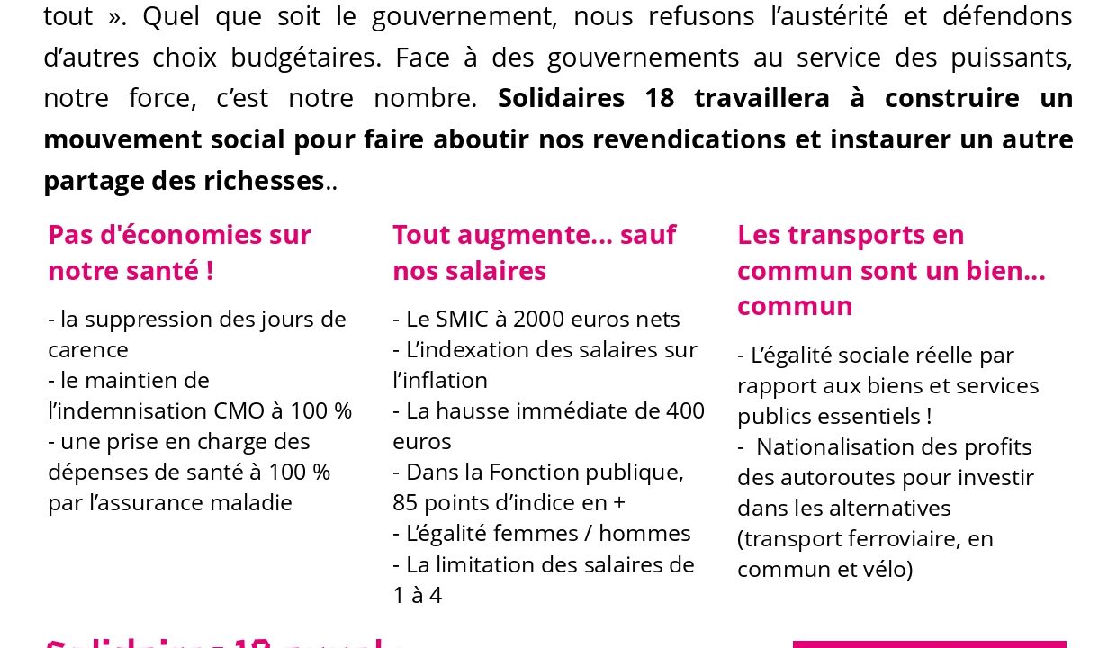 Le 10 septembre en grève pour tout bloquer